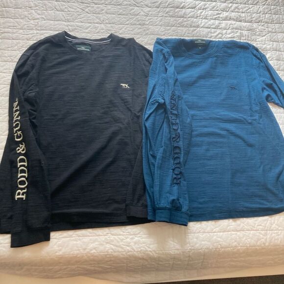 Rodd & Gunn Bundle of 2 100% Australian cotton long sleeve crew T-shirts XL - Picture 1 of 7